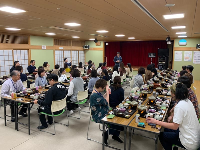 技能実習生1期生と実習生懇親会の様子 1枚目